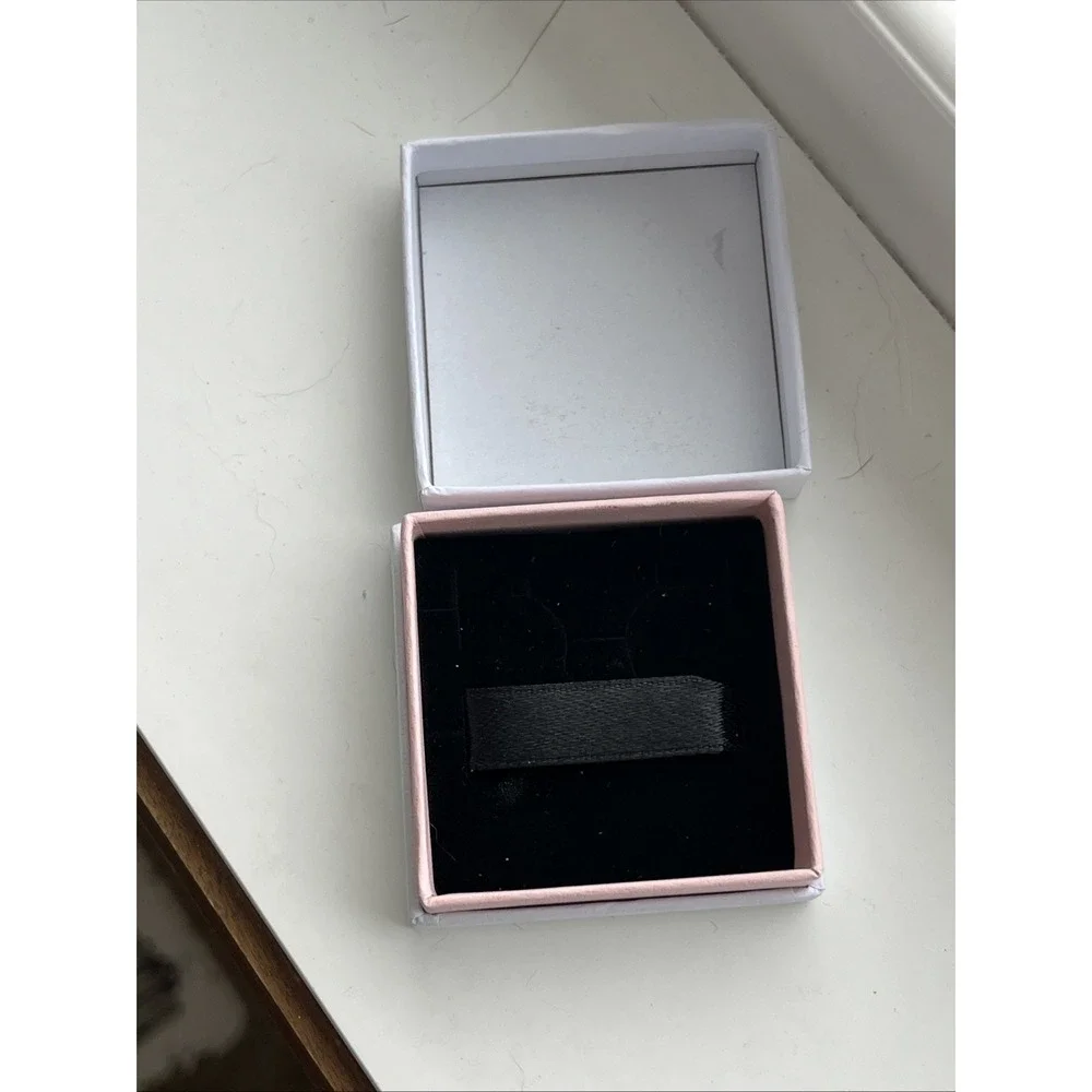 PANDORA Jewelry White & Black Velvet‎ Empty Charm Gift Box ONLY